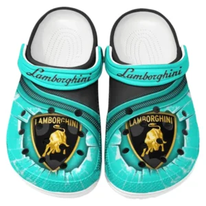 Lamborghini Crocs Clogs Men Women, Gift For Lamborghini Fan CAR188032025150 - Cyan