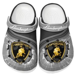 Lamborghini Crocs Clogs Men Women, Gift For Lamborghini Fan CAR188032025150 - Gray