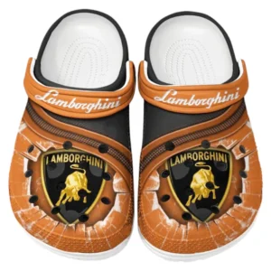 Lamborghini Crocs Clogs Men Women, Gift For Lamborghini Fan CAR188032025150 - Orange