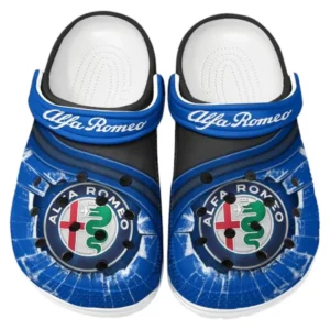Alfa Romeo Crocs Clogs Men Women, Gift For Alfa Romeo Fan CAR188032025151 - Blue