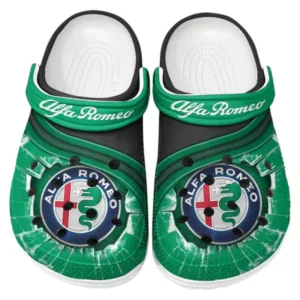 Alfa Romeo Crocs Clogs Men Women, Gift For Alfa Romeo Fan CAR188032025151 - Green