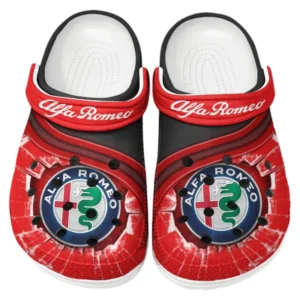 Alfa Romeo Crocs Clogs Men Women, Gift For Alfa Romeo Fan CAR188032025151 - Red
