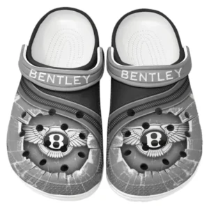 Bentley Crocs Clogs Men Women, Gift For Bentley Fan CAR188032025153 - Gray