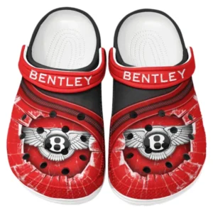 Bentley Crocs Clogs Men Women, Gift For Bentley Fan CAR188032025153 - Red
