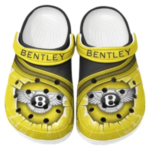 Bentley Crocs Clogs Men Women, Gift For Bentley Fan CAR188032025153 - Yellow