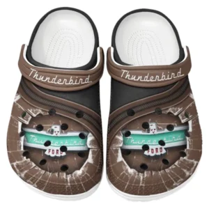 Thunderbird Crocs Clogs Men Women, Gift For Thunderbird Fan CAR188032025155 - Brown