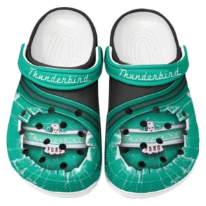 Thunderbird Crocs Clogs Men Women, Gift For Thunderbird Fan CAR188032025155 - Green