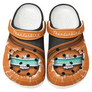 Thunderbird Crocs Clogs Men Women, Gift For Thunderbird Fan CAR188032025155 - Orange