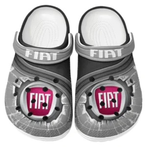 Fiat Crocs Clogs Men Women, Gift For Fiat Fan CAR188032025158 - Gray