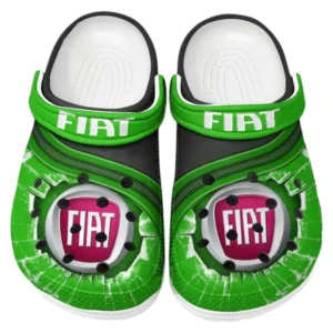 Fiat Crocs Clogs Men Women, Gift For Fiat Fan CAR188032025158 - Green