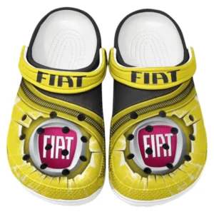 Fiat Crocs Clogs Men Women, Gift For Fiat Fan CAR188032025158 - Yellow
