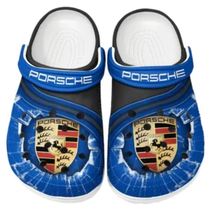 Porsche Crocs Clogs Men Women, Gift For Porsche Fan CAR188032025167 - Blue