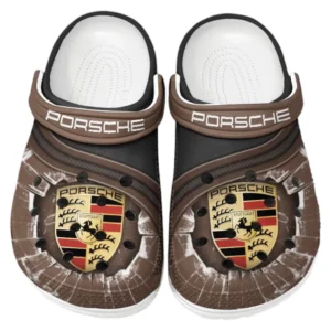 Porsche Crocs Clogs Men Women, Gift For Porsche Fan CAR188032025167 - Brown