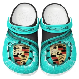 Porsche Crocs Clogs Men Women, Gift For Porsche Fan CAR188032025167 - Cyan