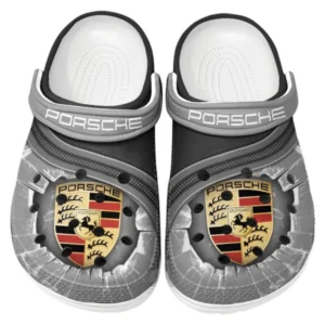 Porsche Crocs Clogs Men Women, Gift For Porsche Fan CAR188032025167 - Gray
