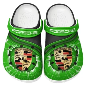 Porsche Crocs Clogs Men Women, Gift For Porsche Fan CAR188032025167 - Green
