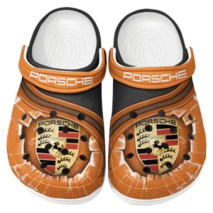 Porsche Crocs Clogs Men Women, Gift For Porsche Fan CAR188032025167 - Orange