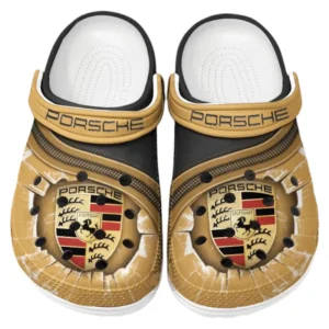 Porsche Crocs Clogs Men Women, Gift For Porsche Fan CAR188032025167 - Yellow