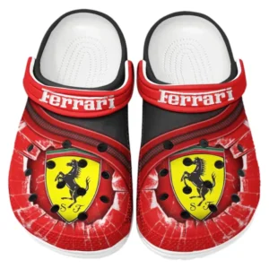 Ferrari Crocs Clogs Men Women, Gift For Ferrari Fan CAR188032025187 - Red