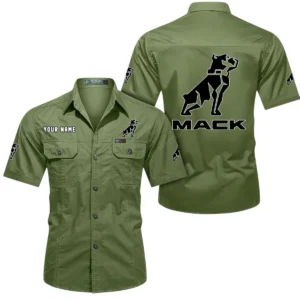 Mack Short Sleeved Shirt, All Over Print Button Shirt CAR444052625877 - Fruit Green