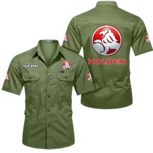 Holden Short Sleeved Shirt, All Over Print Button Shirt CAR444052625888 - Fruit Green