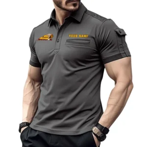 Indian Motorcycle Pocket Polo Shirt, All Over Print Shirt For Indian Motorcycle Fan CAR445060325019 - Gray