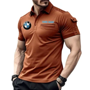 BMW Pocket Polo Shirt, All Over Print Shirt For BMW Fan CAR445060325030 - Orange