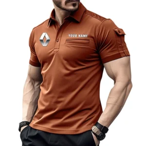 Renault Pocket Polo Shirt, All Over Print Shirt For Renault Fan CAR445060325033 - Orange