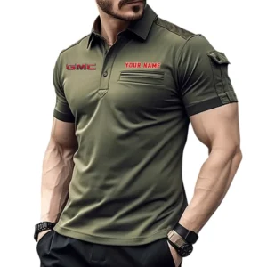 GMC Pocket Polo Shirt, All Over Print Shirt For GMC Fan CAR445060325035 - Green
