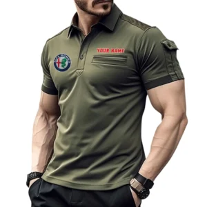 Alfa Romeo Pocket Polo Shirt, All Over Print Shirt For Alfa Romeo Fan CAR445060325038 - Green
