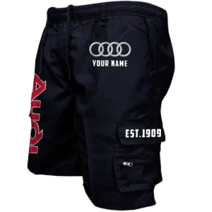 Audi Workwear Casual Shorts, Pants For Audi Fan CAR455060425222 - Black