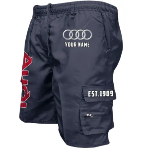 Audi Workwear Casual Shorts, Pants For Audi Fan CAR455060425222 - Navy
