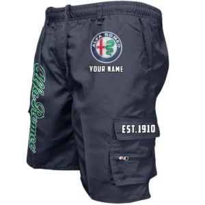 Alfa Romeo Workwear Casual Shorts, Pants For Alfa Romeo Fan CAR455060425225 - Navy