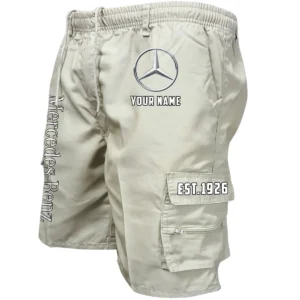 Mercedes Benz Workwear Casual Shorts, Pants For Mercedes Benz Fan CAR455060425227 - Beige