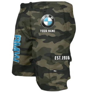 BMW Car Workwear Casual Shorts, Pants For BMW Car Fan CAR455060425229 - Green Camouflage