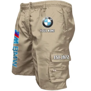 BMW M Car Workwear Casual Shorts, Pants For BMW M Car Fan CAR455060425230 - Khaki