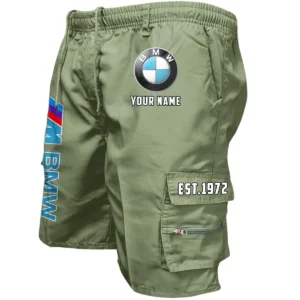 BMW M Car Workwear Casual Shorts, Pants For BMW M Car Fan CAR455060425230 - Military Green