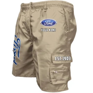 Ford Workwear Casual Shorts, Pants For Ford Fan CAR455060425233 - Khaki