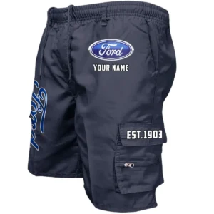 Ford Workwear Casual Shorts, Pants For Ford Fan CAR455060425233 - Navy