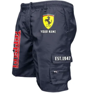 Ferrari Workwear Casual Shorts, Pants For Ferrari Fan CAR455060425238 - Navy