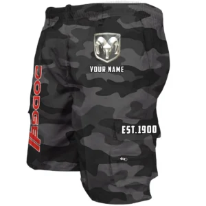 Dodge Workwear Casual Shorts, Pants For Dodge Fan CAR455060425244 - Grey Camouflage