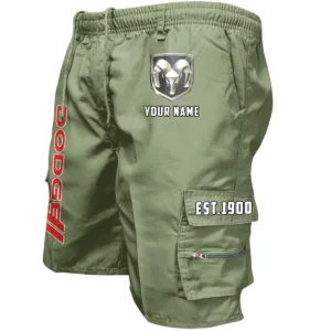 Dodge Workwear Casual Shorts, Pants For Dodge Fan CAR455060425244 - Military Green