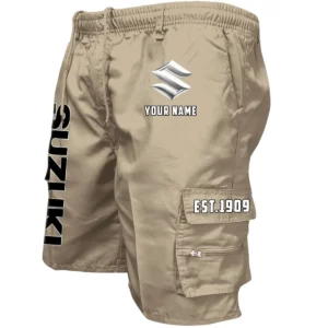 Suzuki Workwear Casual Shorts, Pants For Suzuki Fan CAR455060425246 - Khaki