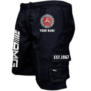 Mercedes AMG Workwear Casual Shorts, Pants For Mercedes AMG Fan CAR455060425248 - Black
