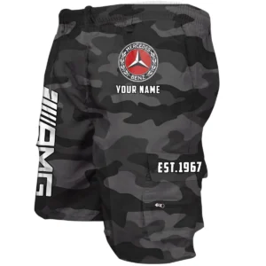 Mercedes AMG Workwear Casual Shorts, Pants For Mercedes AMG Fan CAR455060425248 - Grey Camouflage