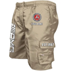Mercedes AMG Workwear Casual Shorts, Pants For Mercedes AMG Fan CAR455060425248 - Khaki
