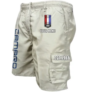 Chevrolet Camaro Workwear Casual Shorts, Pants For Chevrolet Camaro Fan CAR455060425249 - Beige