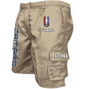 Chevrolet Camaro Workwear Casual Shorts, Pants For Chevrolet Camaro Fan CAR455060425249 - Khaki