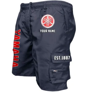 Yamaha Workwear Casual Shorts, Pants For Yamaha Fan CAR455060425250 - Navy