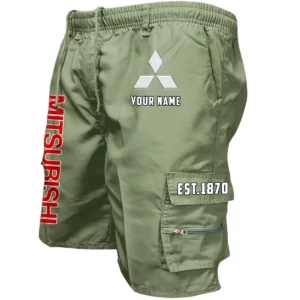 Mitsubishi Workwear Casual Shorts, Pants For Mitsubishi Fan CAR455060425251 - Military Green